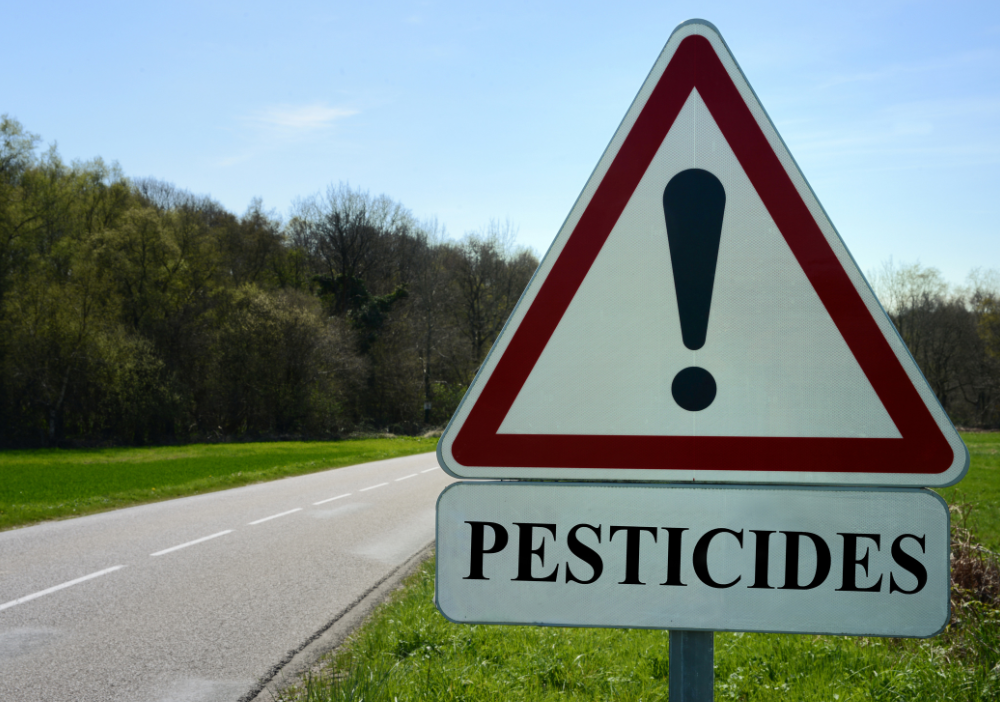 pesticide sign