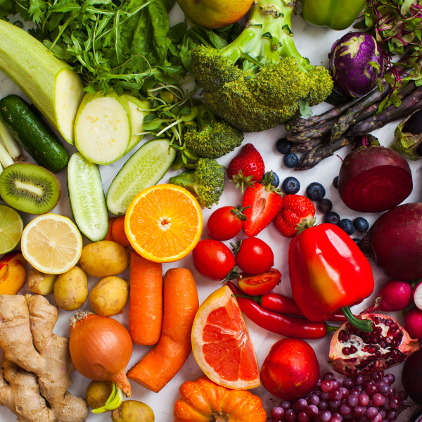 Image of assorted fruits and vegetables